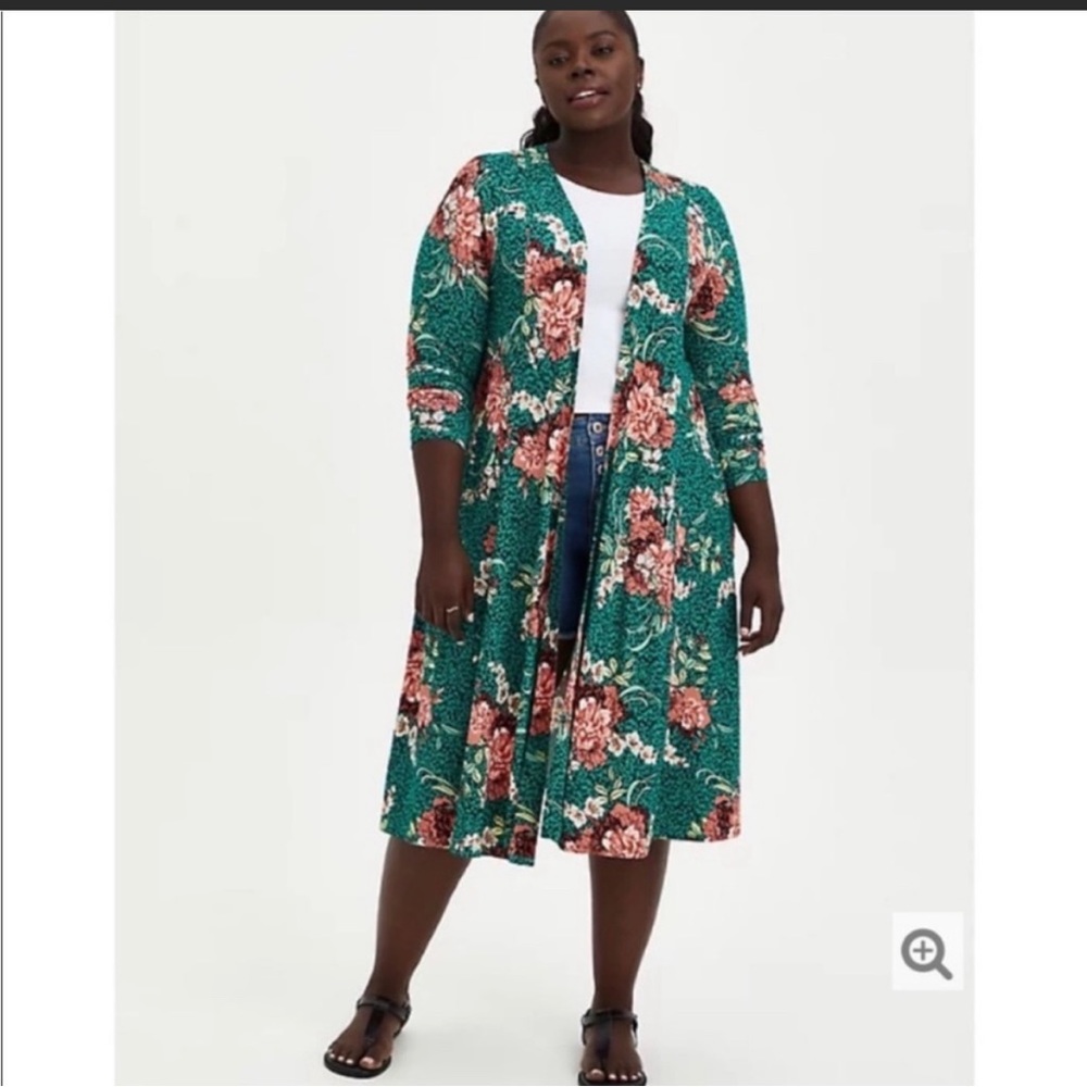 Torrid Green Kimono